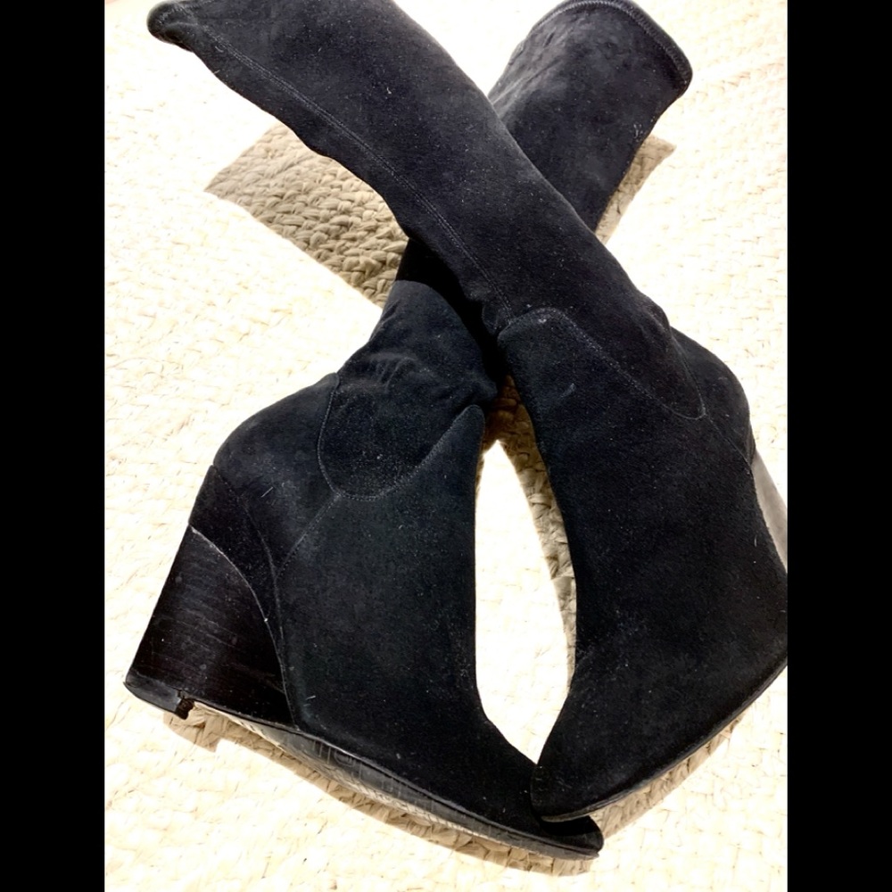 Sergio Rossi Stretch Wedge Boots